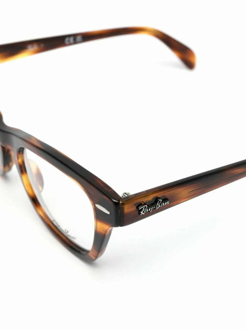Ray-Ban - Очки черепахового цвета - Унисекс - 50 - Коричневый