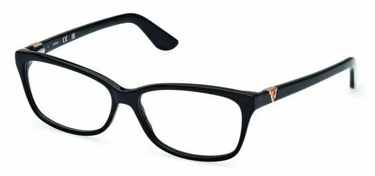 Женская оправа для очков Guess GU 2948-N 001, цвет: черный, прямоугольные, пластик