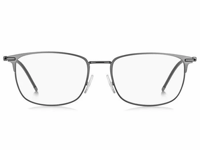 Мужская оправа для очков Hugo Boss BOSS 1373 RZZ, цвет: серый, прямоугольные, металл