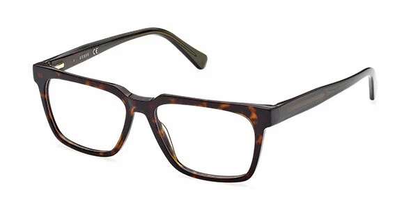 Мужская оправа для очков Guess GU 50059 052, цвет: коричневый, прямоугольные, пластик