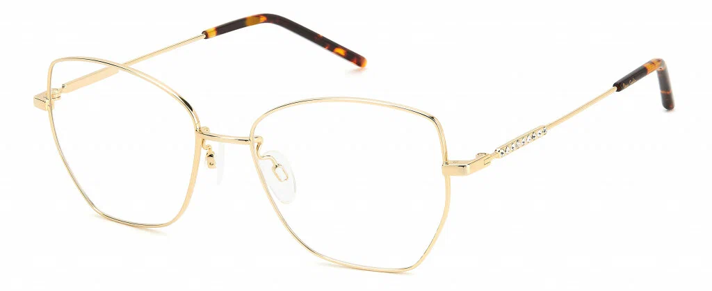 Женская оправа для очков Pierre Cardin P.C. 8876 J5G, цвет: золотой, бабочка, металл