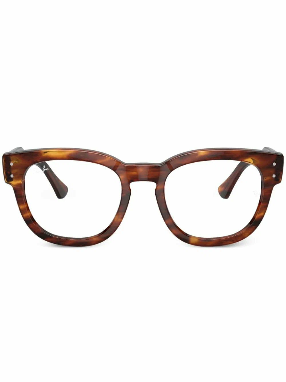 Ray-Ban - очки с логотипом Mega Hawkeye - Унисекс - 50 - Коричневый