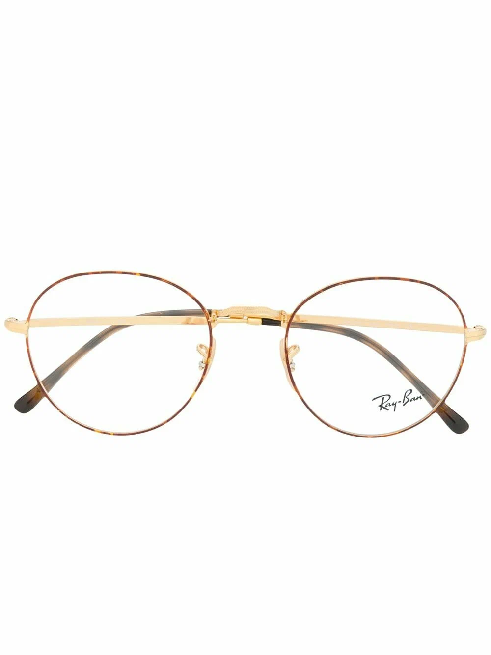 Ray-Ban - очки в круглой оправе - Унисекс - 49 - Золотой