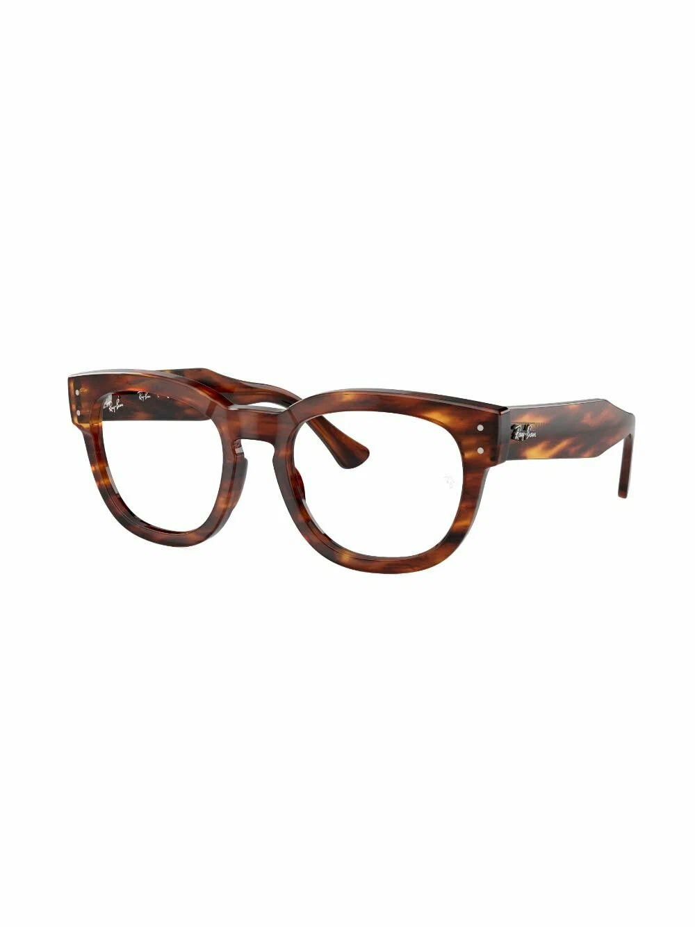 Ray-Ban - очки с логотипом Mega Hawkeye - Унисекс - 50 - Коричневый