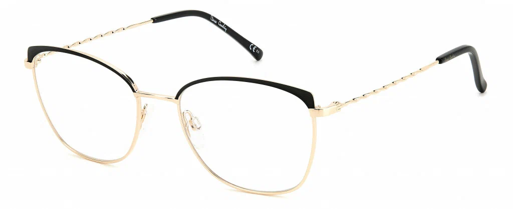 Женская оправа для очков Pierre Cardin P.C. 8879 I46, цвет: черный, кошачий глаз, металл