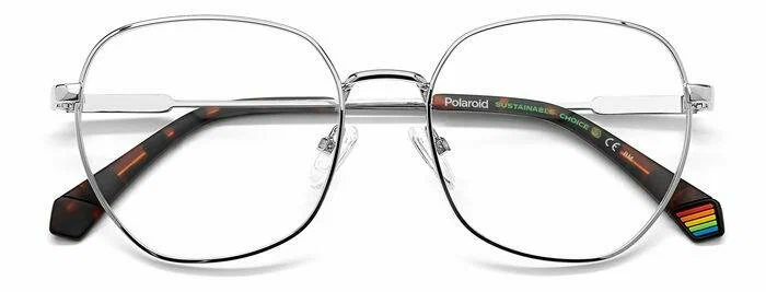 Женская оправа для очков Polaroid PLD D450 010, цвет: серый, бабочка, металл