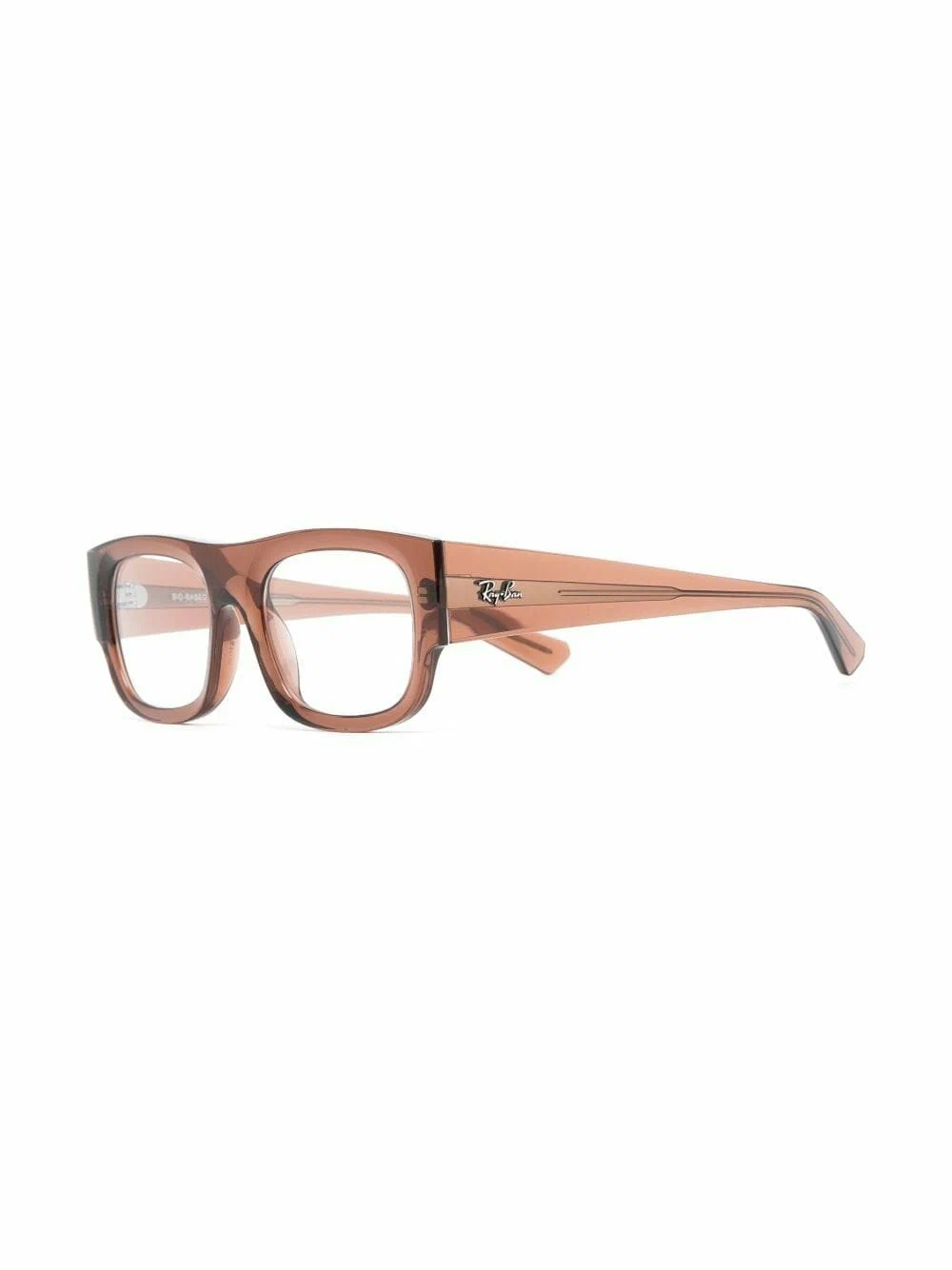 Ray-Ban - Прямоугольные очки - Унисекс - 54 - Коричневый