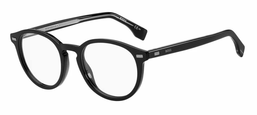Мужская оправа для очков Hugo Boss BOSS 1367 807, цвет: черный, панто, ацетат