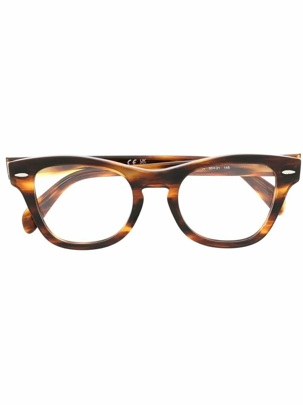 Ray-Ban - Очки черепахового цвета - Унисекс - 50 - Коричневый